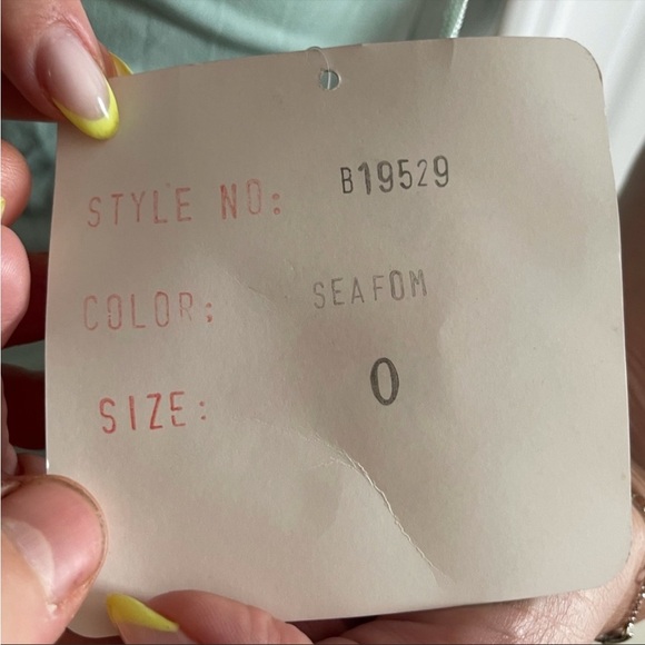 Jovani Floor Length Dress Mint - Picture 5 of 5